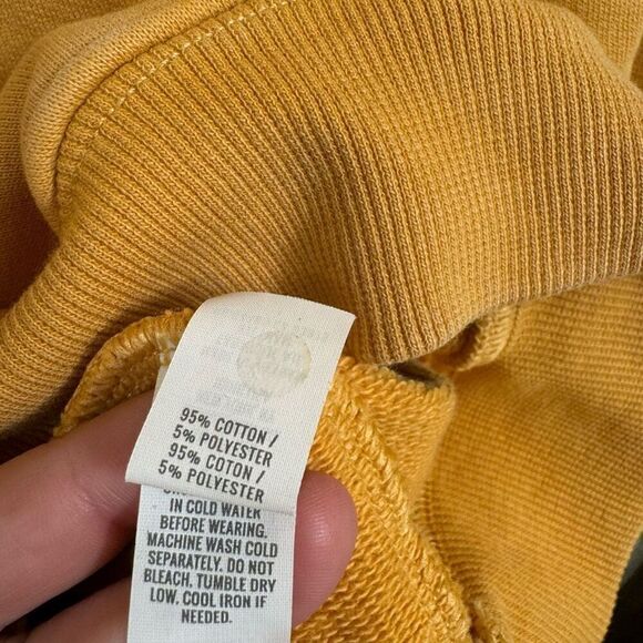 Aerie OFFLINE Oversized Golden Yellow Hoodie Sweatshirt Small - Picture 4 of 5